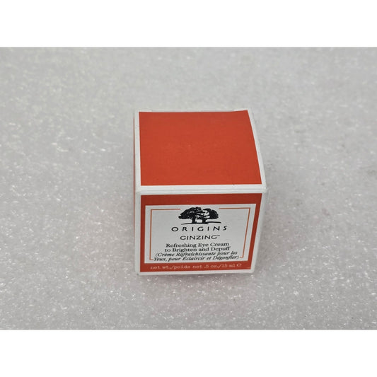 Origins Ginzing Refreshing Eye Cream To Brighten And Depuff .5 Oz New In Box