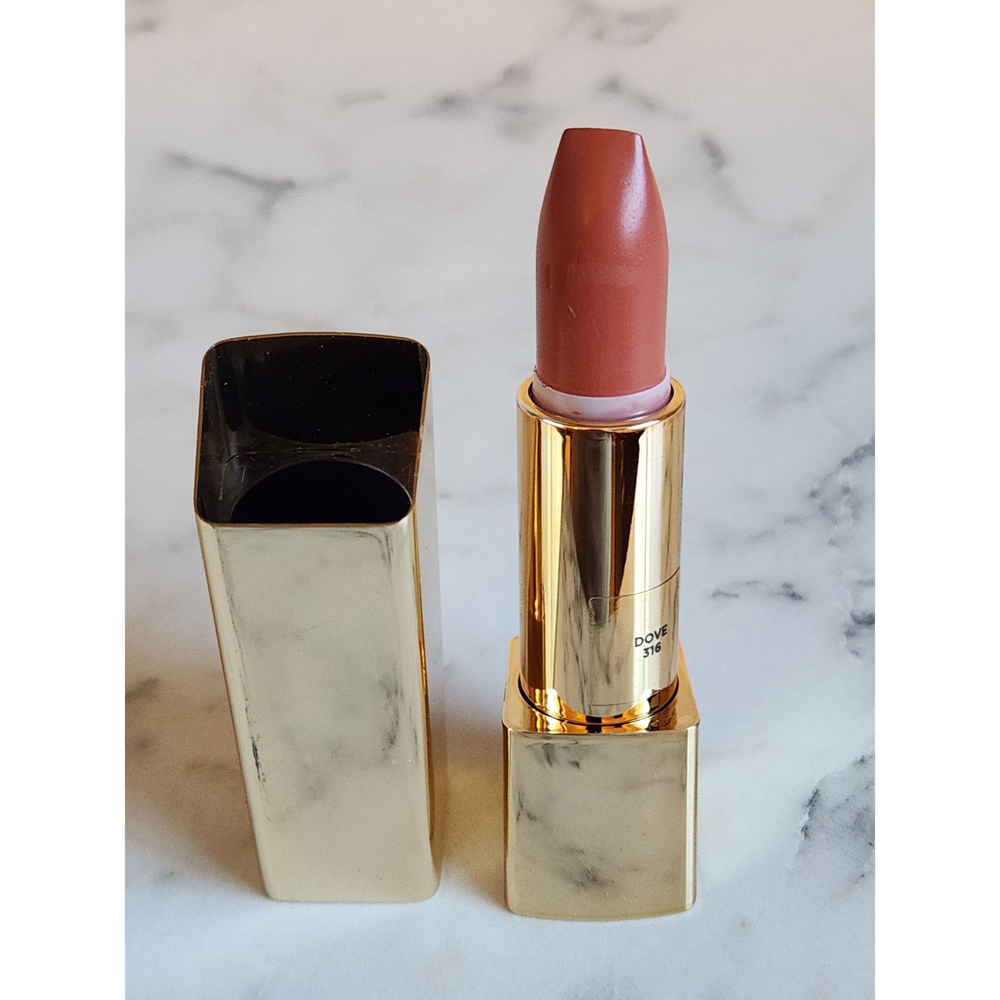 Hourglass Unlocked Dove 316 Satin Cream Lipstick 0.14 Oz