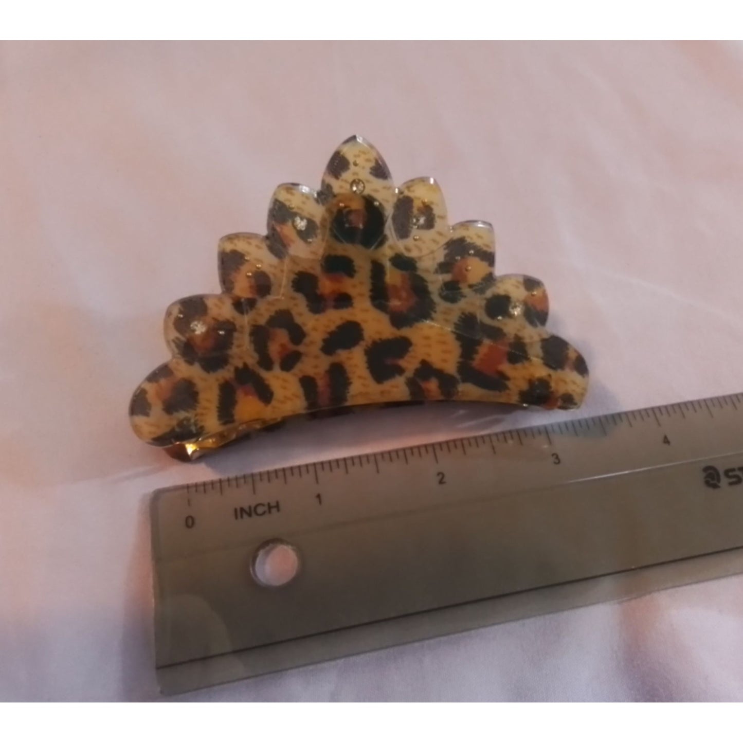 Leopard Print Hair Claw Clip For Women Large