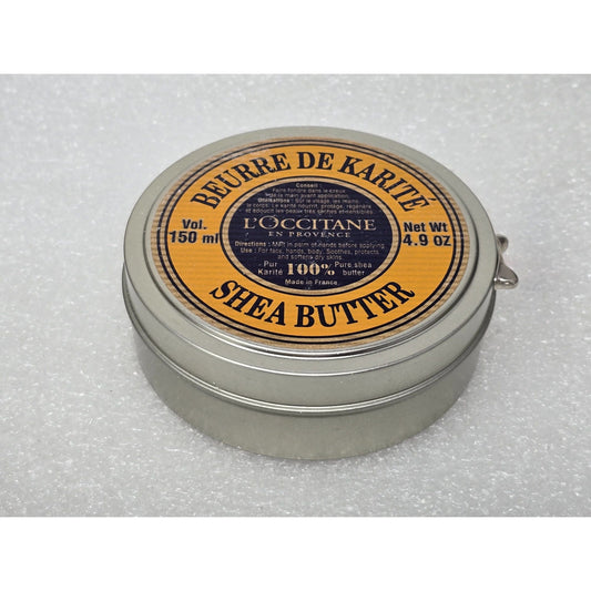 L'Occitane 100% Pure Shea Butter 150ml 4.9 oz Tin Made In France