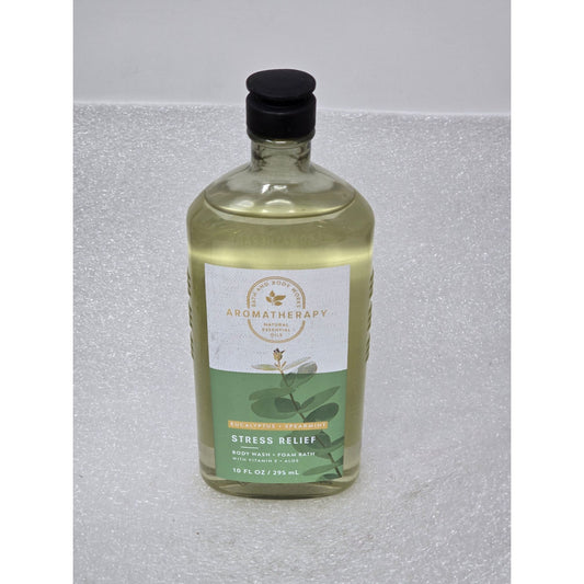Aromatherapy Stress Relief Eucalyptus Spearmint Body Wash & Foam Bath 10 Fl Oz