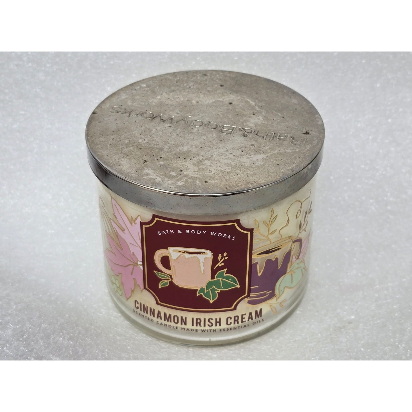 Bath & Body Works Cinnamon Irish Cream 3-Wick Scented Candle 14.5 Oz