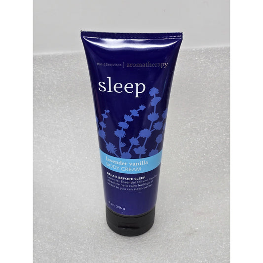 Bath & Body Works Aromatherapy Sleep Lavender Vanilla Body Cream 8 Oz