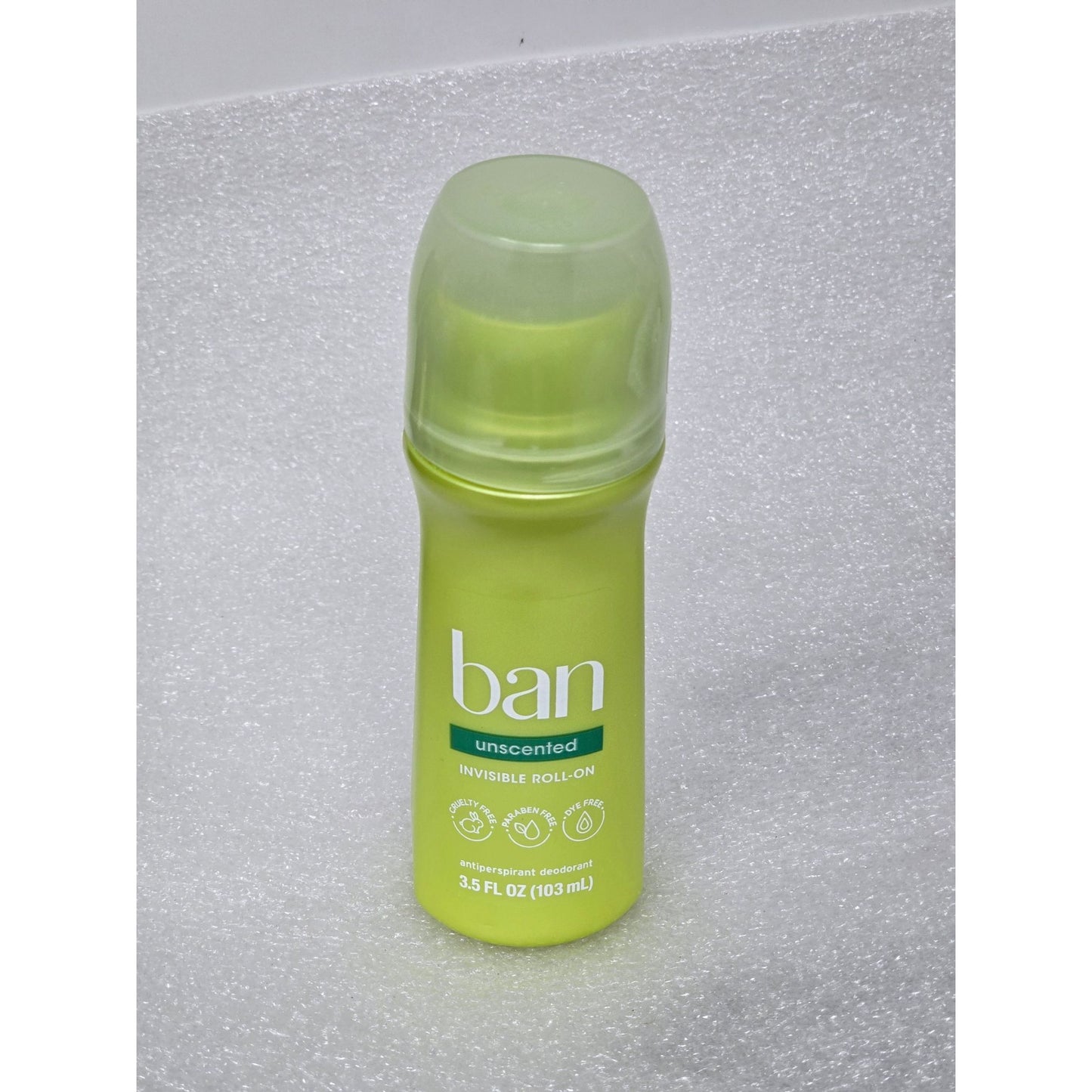 Ban Unscented Invisible Roll-On Antiperspirant Deodorant 3.5 Fl Oz