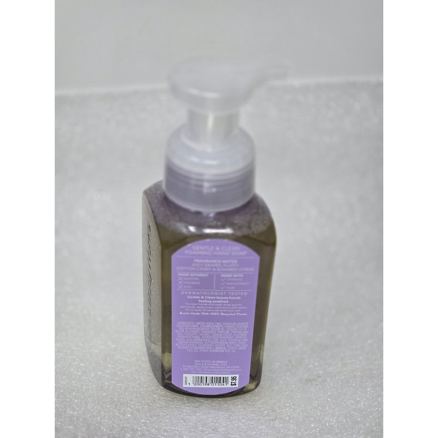 Bath & Body Works Cotton Candy Grape Gentle & Clean Foaming Hand Soap 8.75 Oz