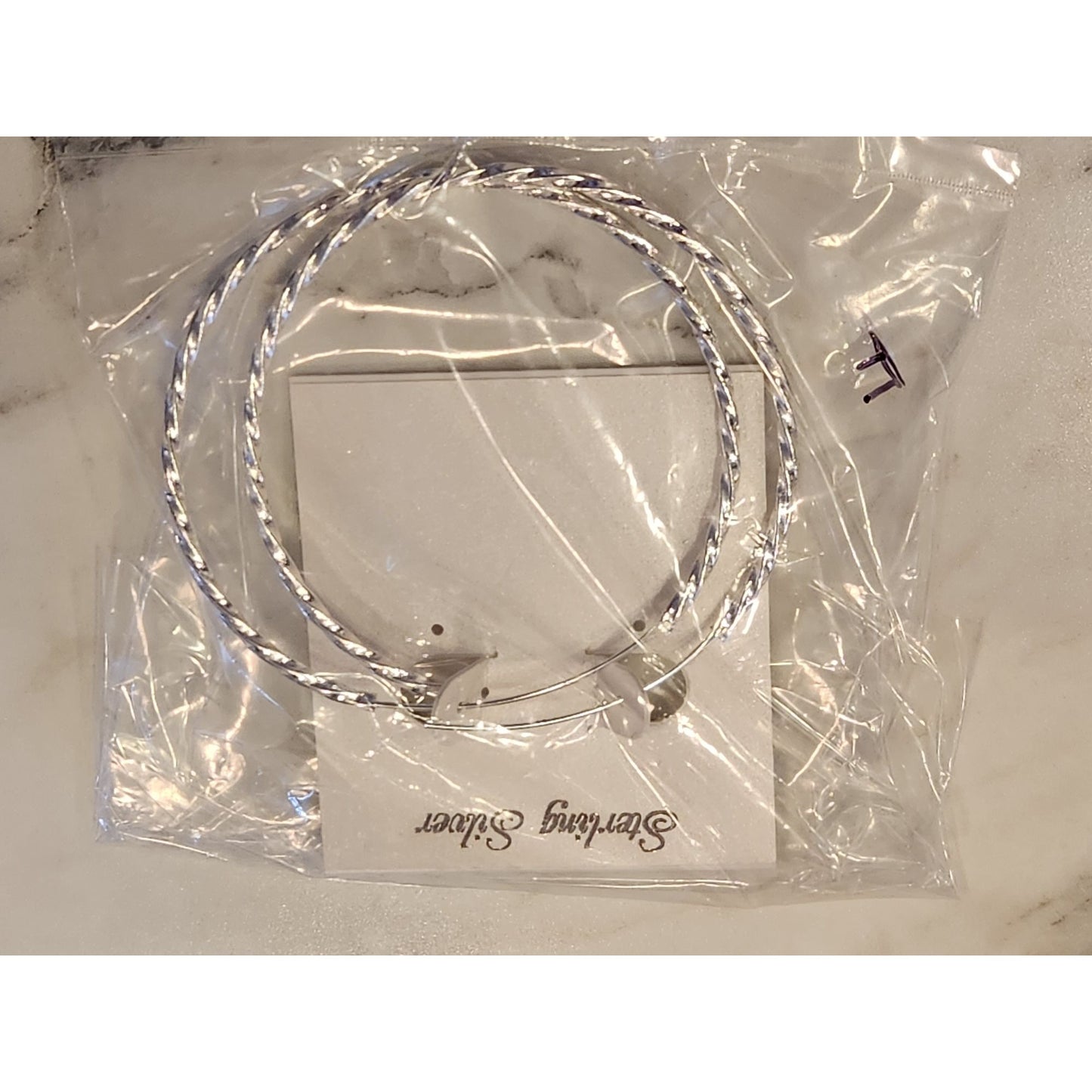 Sterling Silver Twisted Hoop Earrings Lightweight Women's Jewelry Minimalist