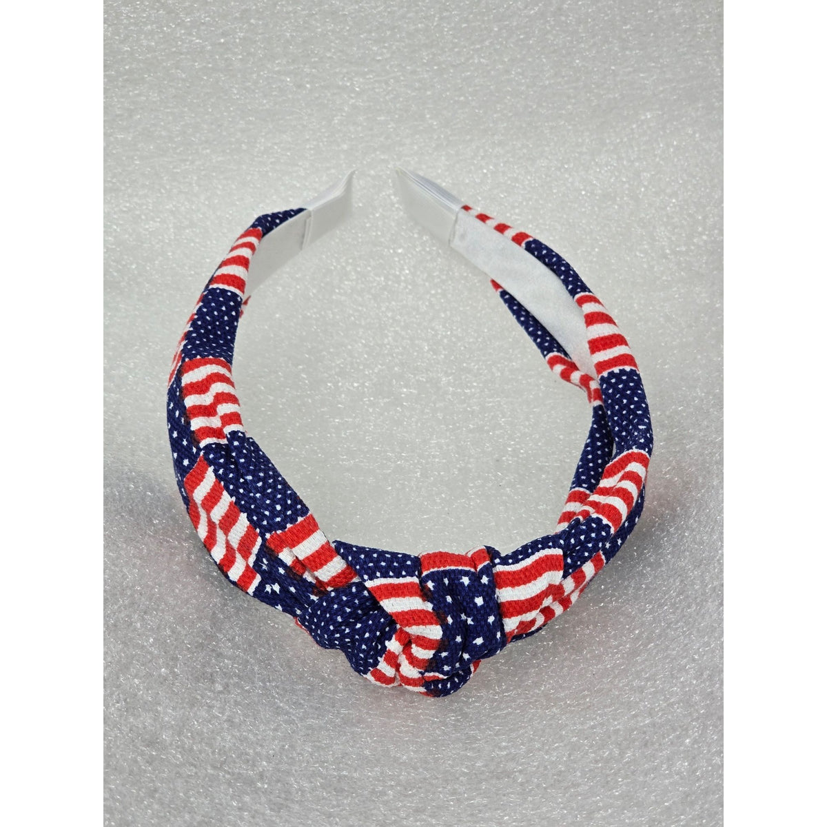 American Flag Knotted Headband Red White Blue Patriotic USA 4th of July HairBand