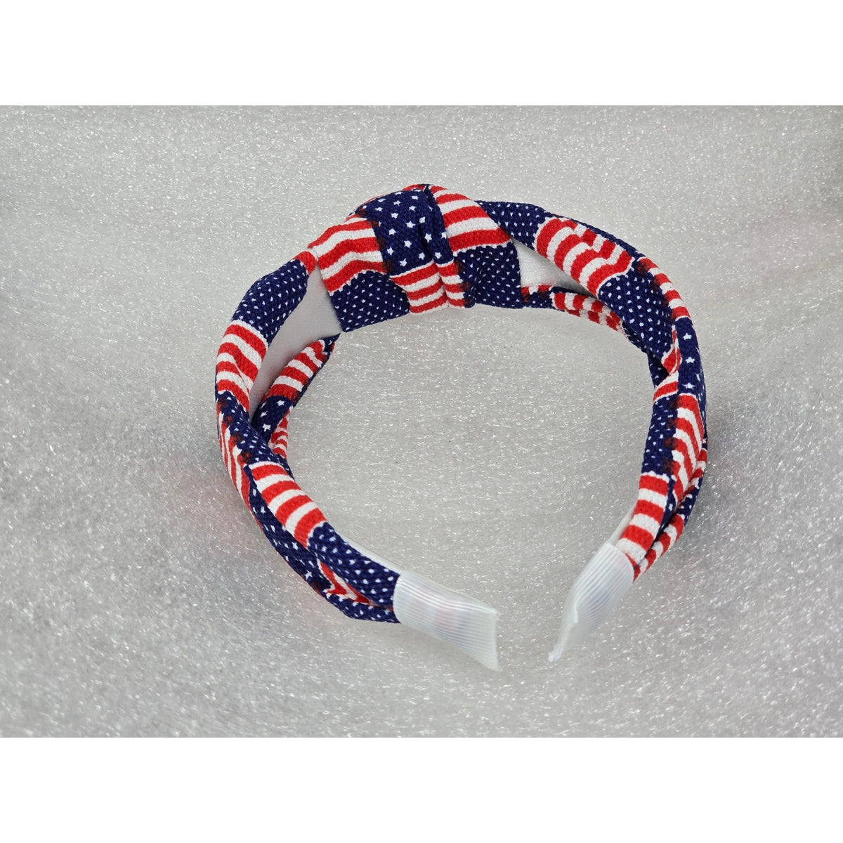 American Flag Knotted Headband Red White Blue Patriotic USA 4th of July HairBand