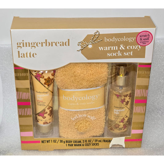 Bodycology Gingerbread Latte Warm & Cozy Sock Set