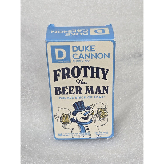Duke Cannon Frothy The Beer Man Big A Brick Of Soap 10 Oz Made In USA