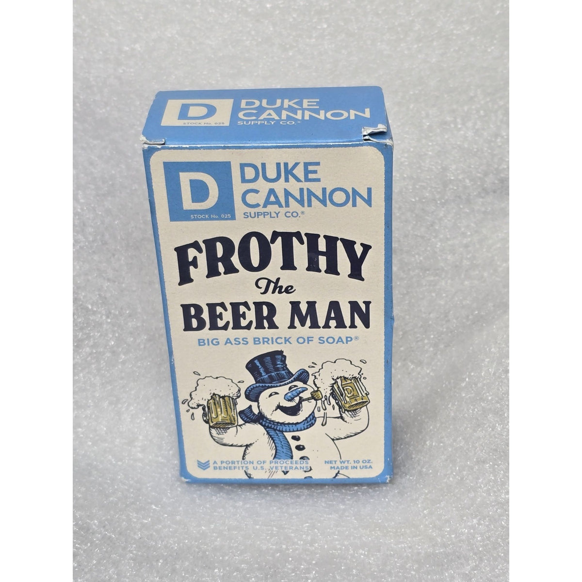 Duke Cannon Frothy The Beer Man Big A Brick Of Soap 10 Oz Made In USA