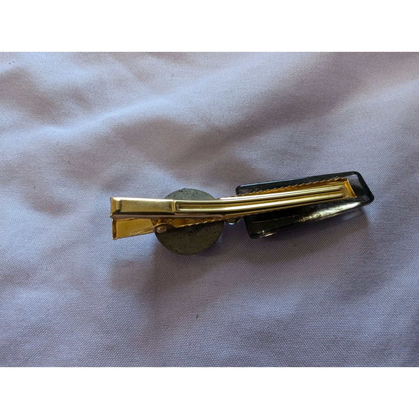 Vintage Gold Tone Tie Clip With Celtic Knot Design