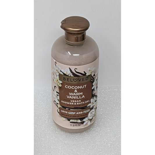 Beloved Coconut & Warm Vanilla Vegan Shower & Bath Gel 11.8 Fl Oz