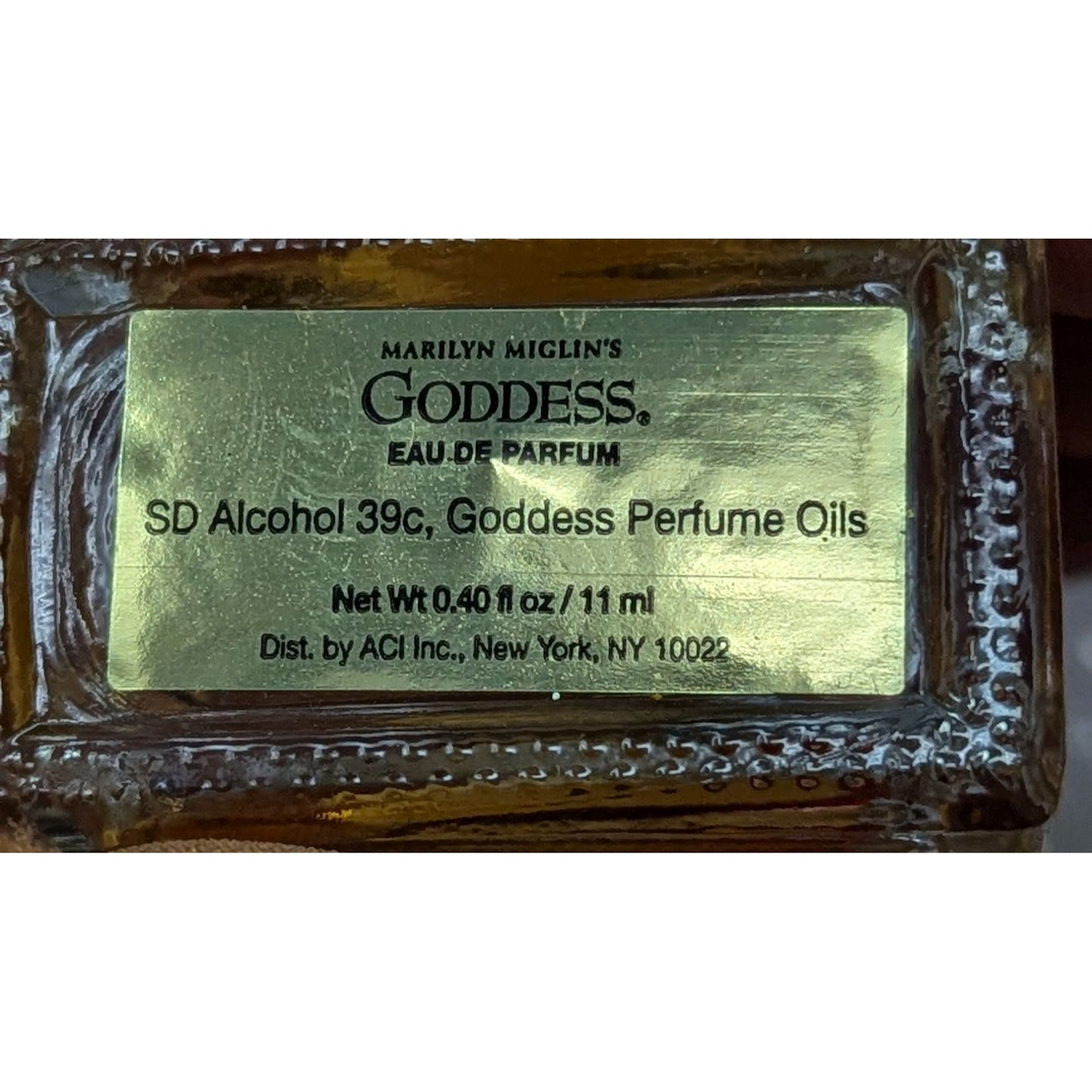 Vintage Marilyn Miglin's Goddess Eau De Parfum Perfume 0.40 Fl Oz / 11 Ml