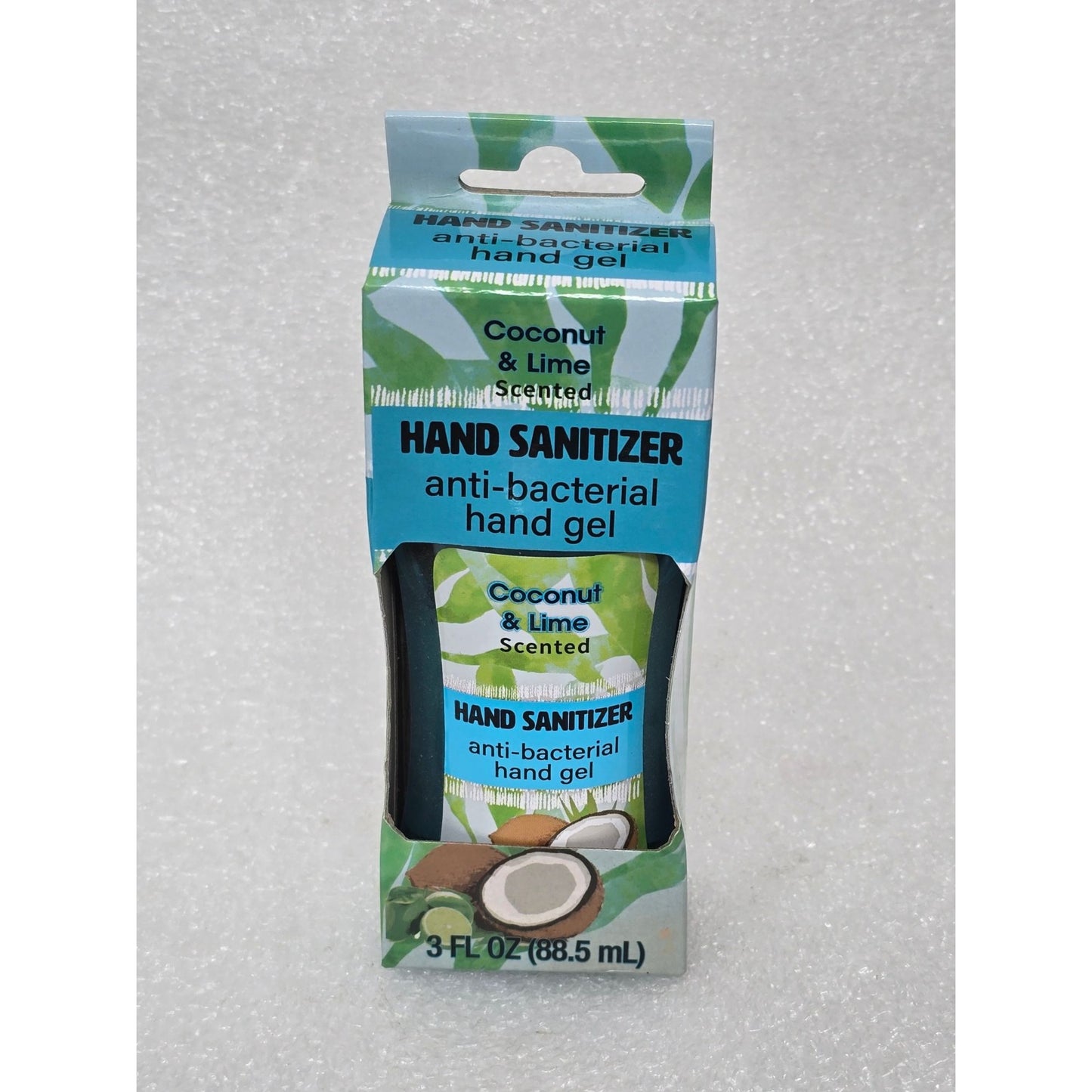 Coconut & Lime Scented Anti-Bacterial Hand Sanitizer Gel 3 Fl Oz