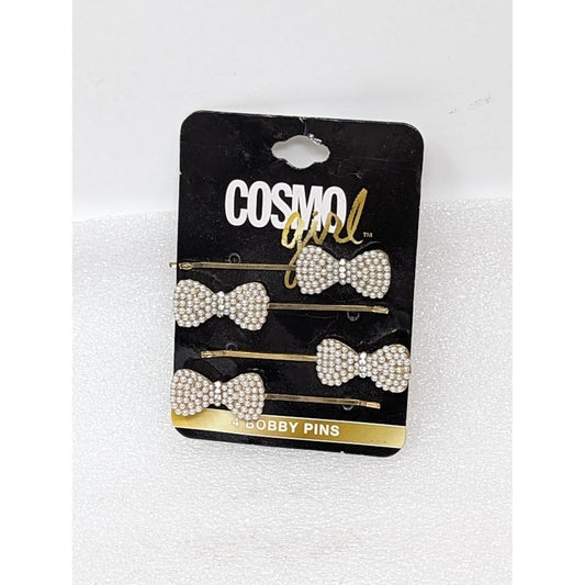 Cosmo Girl Bow Bobby Pins Set of 4