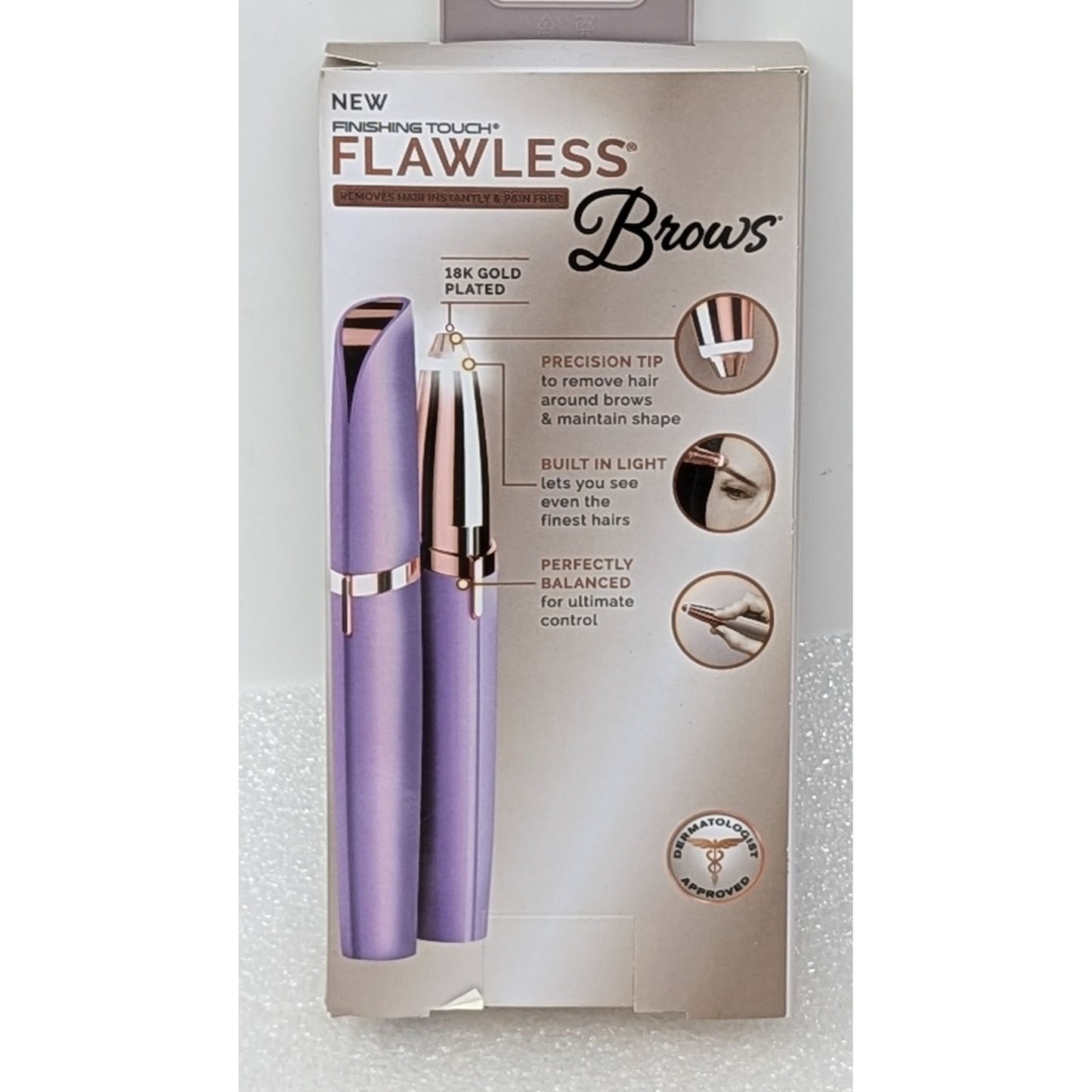 Finishing Touch Flawless Brows Hair Remover 18K Gold Plated