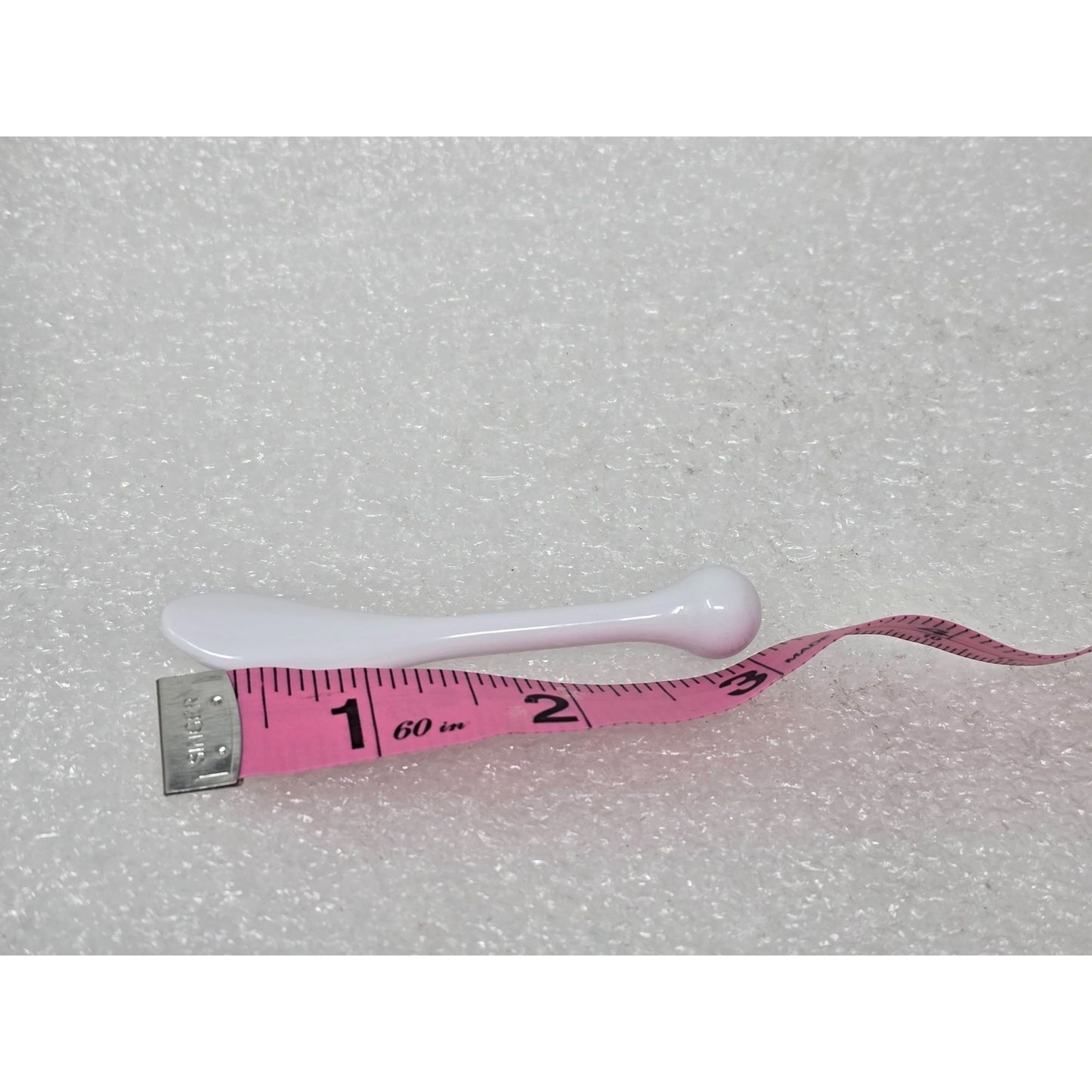 Set 2 Cosmetic Spatulas White Plastic Skincare Applicator Spoon Cream Scoop Tool