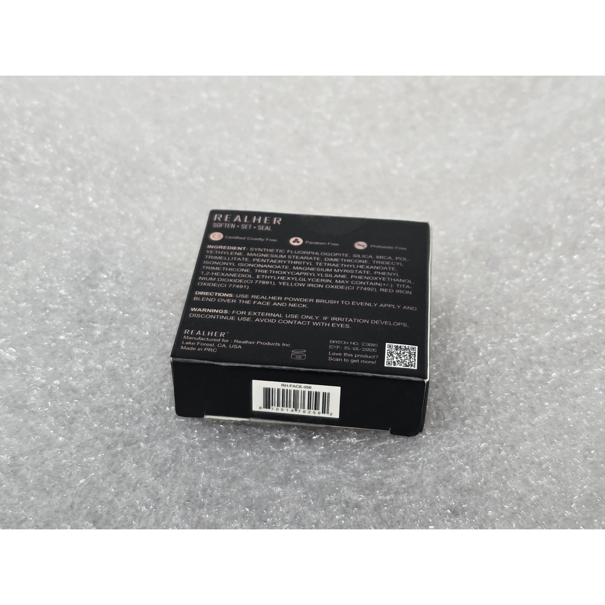 Realher I Am Convinced Setting Powder .09 oz Travel Size Softens & Seals