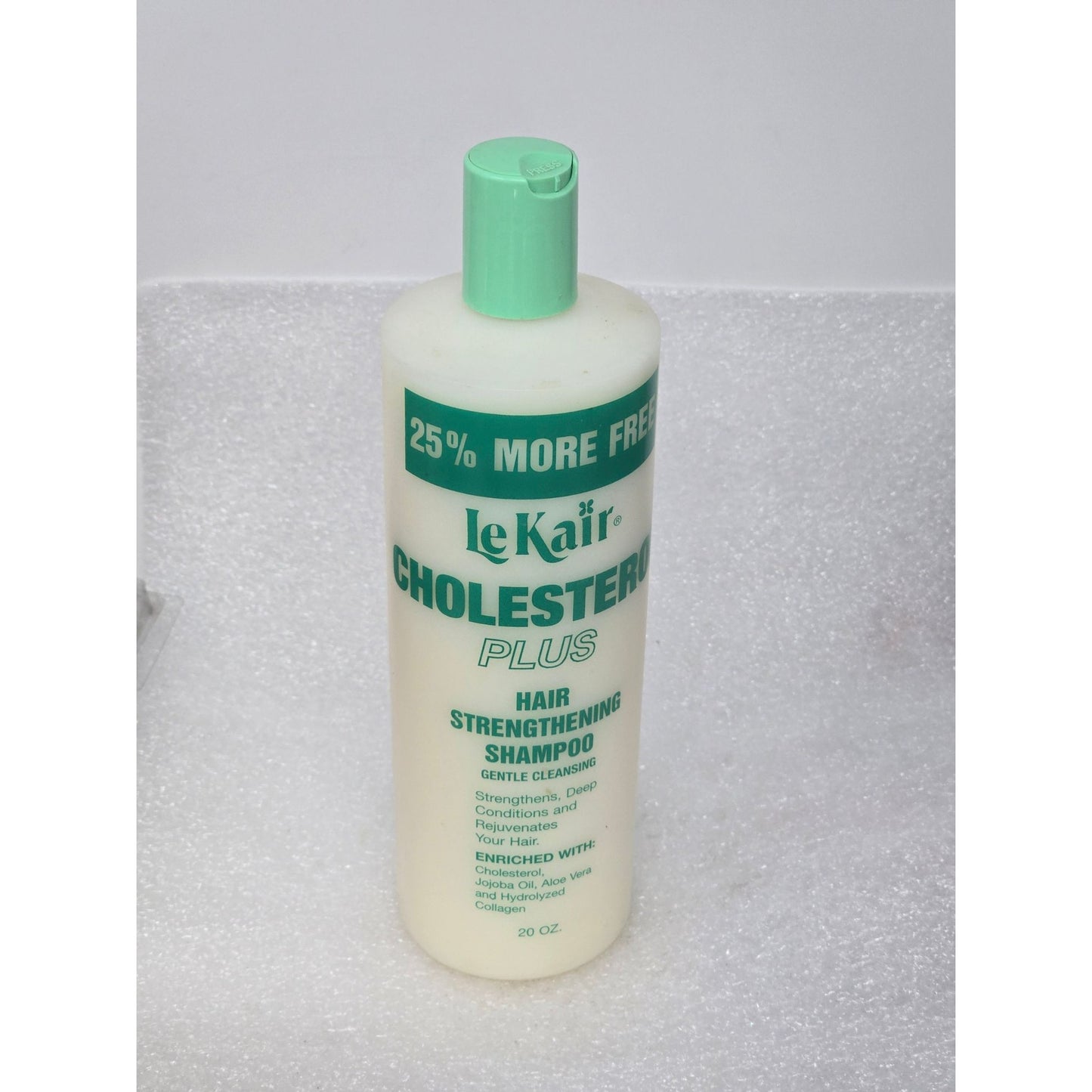 LeKair Cholesterol Plus Hair Strengthening Shampoo 20 Oz Enriched With Aloe Vera & Collagen
