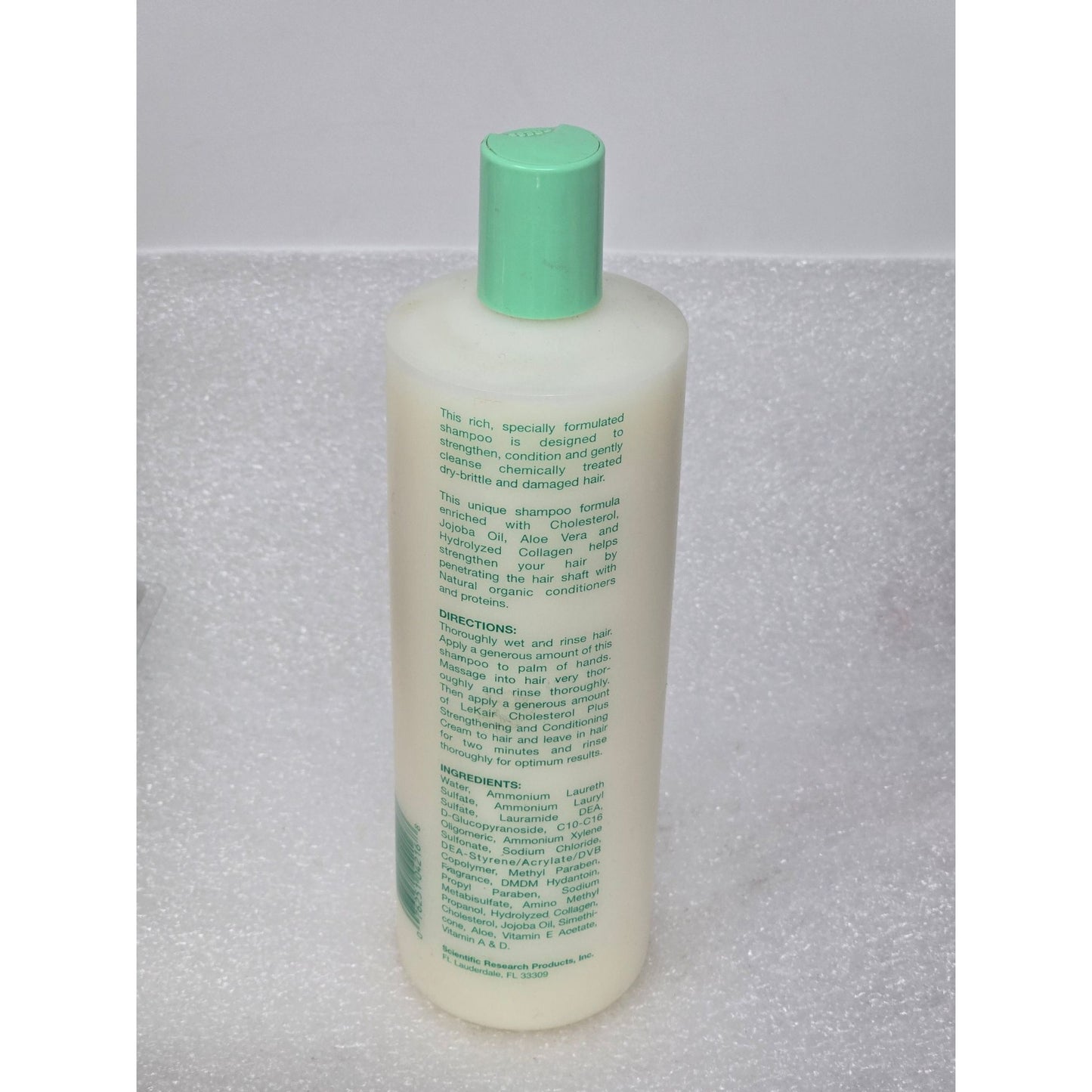 LeKair Cholesterol Plus Hair Strengthening Shampoo 20 Oz Enriched With Aloe Vera & Collagen