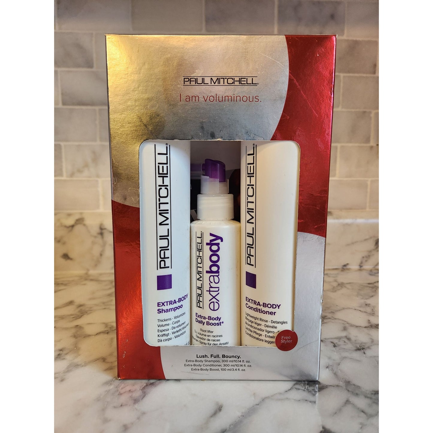 Paul Mitchell Extra-Body Shampoo Conditioner & Daily Boost Holiday Set