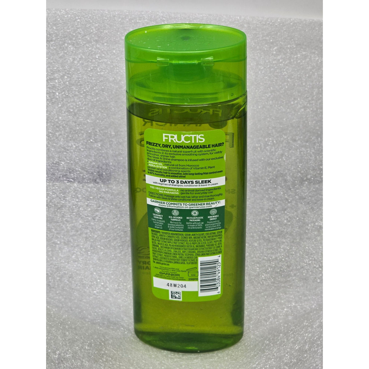 Garnier Fructis Sleek & Shine Smoothing Shampoo With Argan Oil 12.5 Fl Oz