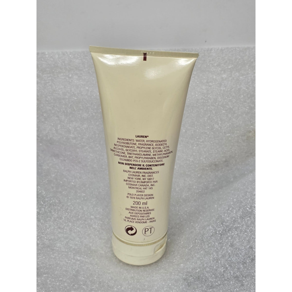 Vintage Lauren By Ralph Lauren Classic Soft Body Lotion 6.7 oz Cosmair