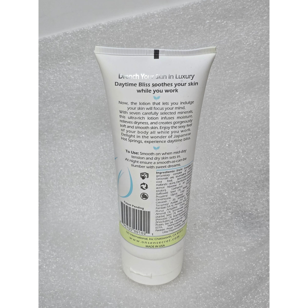 Onsen Daytime Bliss Tension Relieving Body Lotion 6.8 Oz Peppermint & Eucalyptus