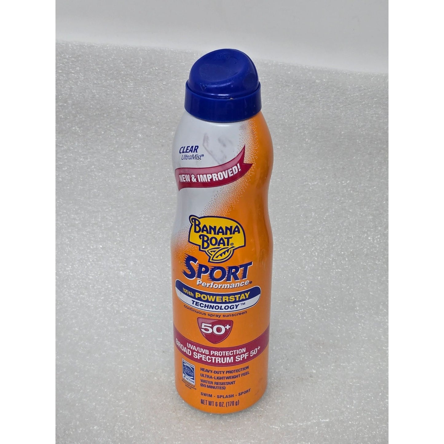 Banana Boat Sport Performance SPF 50+ Sunscreen Spray With Powerstay Technology