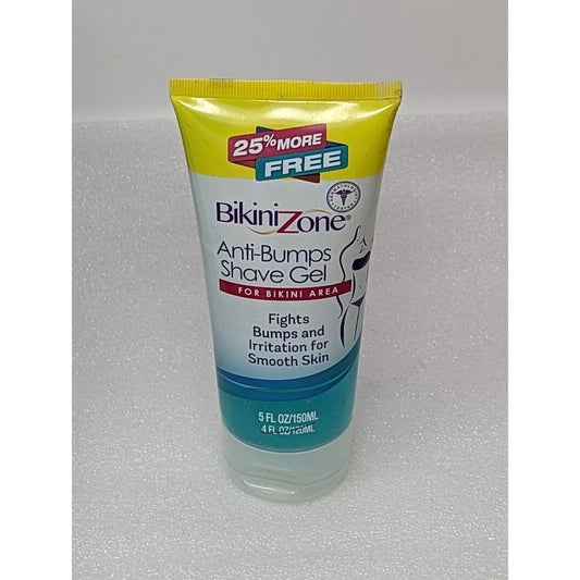 Bikini Zone Anti-Bumps Shave Gel for Bikini Area & Smooth Skin 5 oz 150 ml