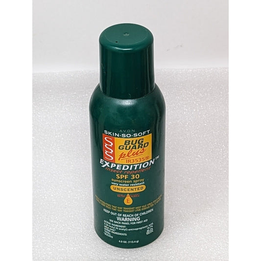 Avon Skin So Soft Bug Guard Plus IR3535 Expedition SPF 28 4 fl oz Unscented