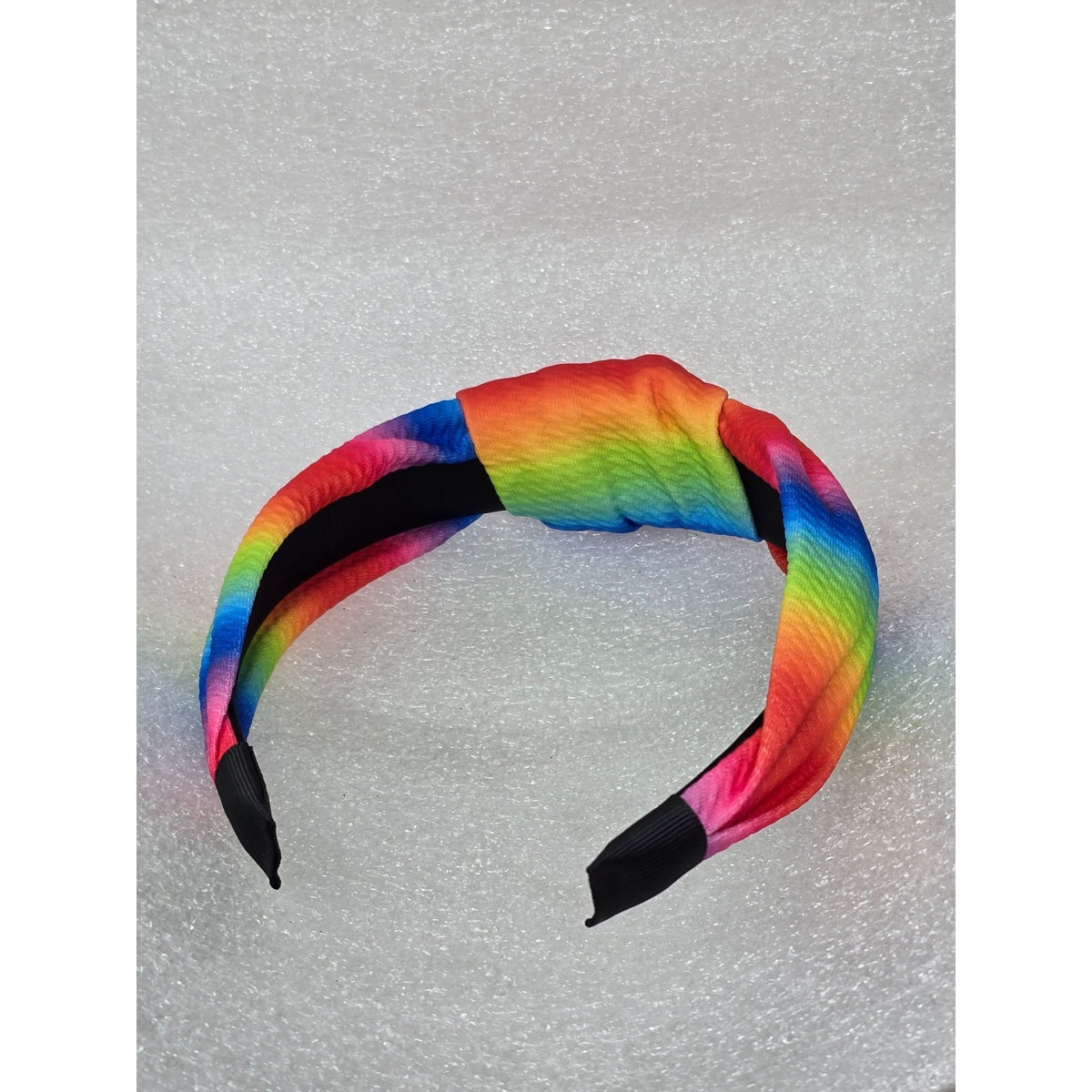 Rainbow Tie-Dye Knotted Headband For Women Hair Band