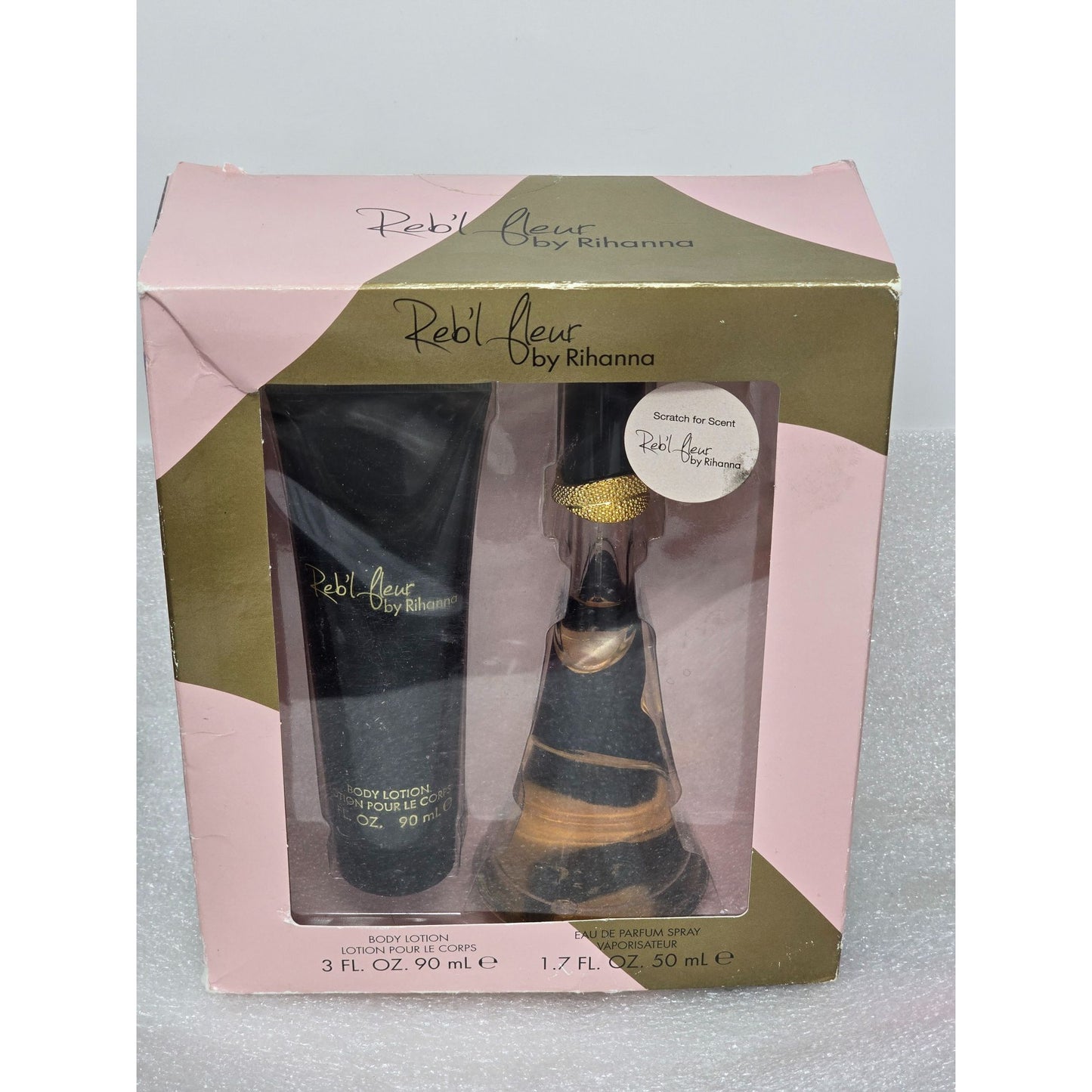 Reb'l Fleur By Rihanna Gift Set With Body Lotion & Eau De Parfum Perfume Spray