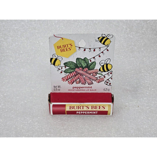 Burt's Bees Peppermint Moisturizing Lip Balm 0.15 Oz / 4.25g Natural Skincare