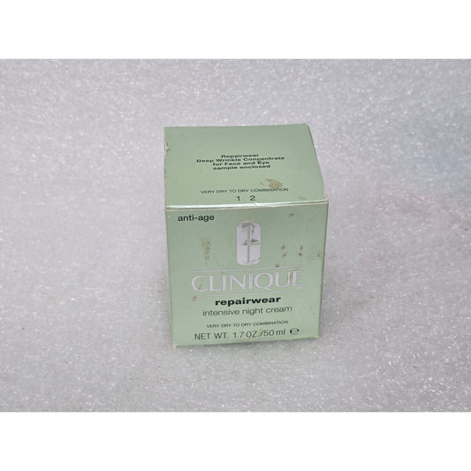Clinique Repairwear Intensive Night Cream 1.7oz Very Dry To Dry Combination Skin