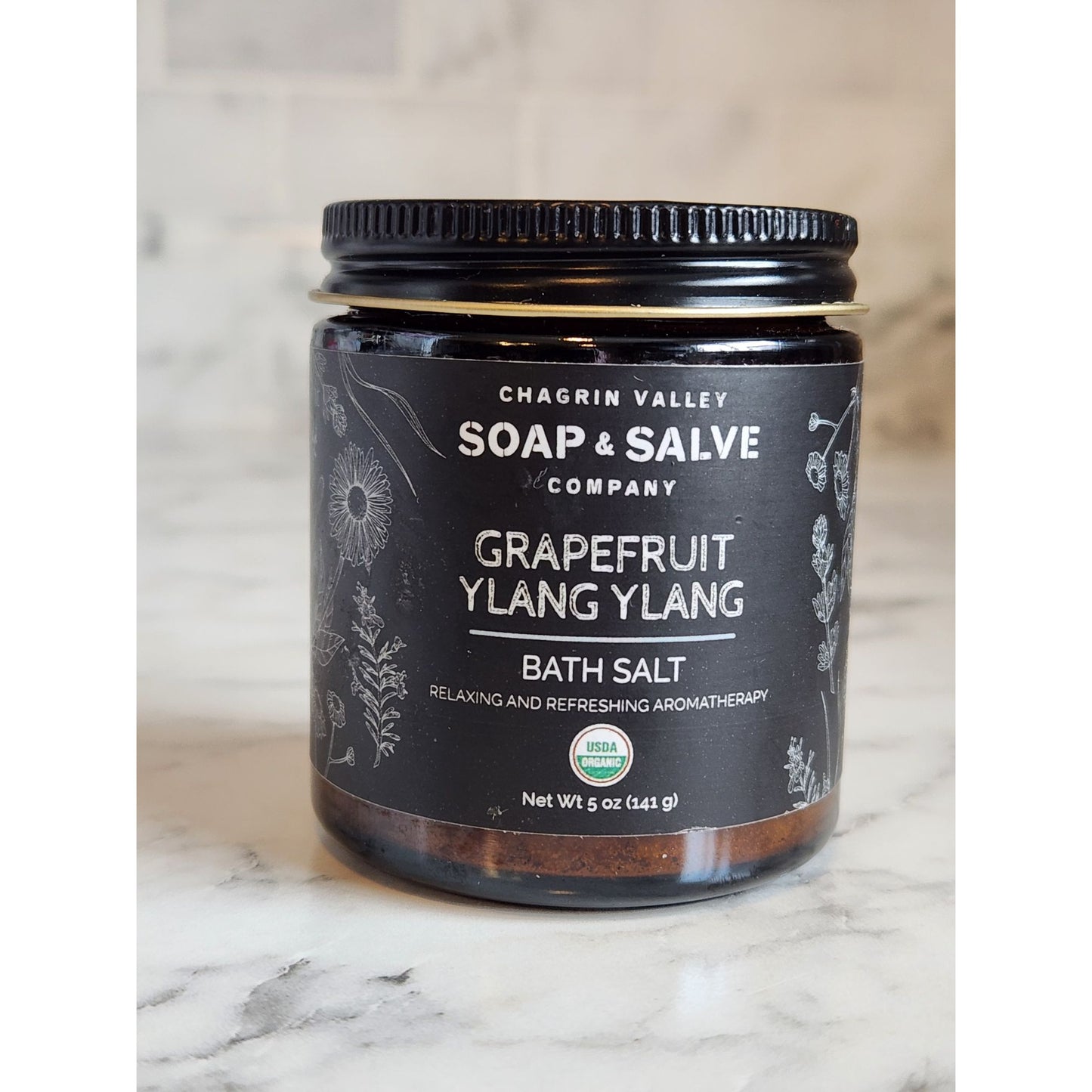 Chagrin Valley Soap & Salve Grapefruit Ylang Ylang Bath Salt Aromatherapy