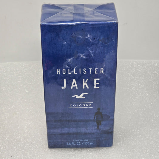 Hollister Jake Eau De Cologne Fresh & Aquatic 3.4 Fl Oz/100 mL New In Box Sealed