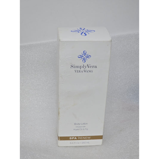Simply Vera Vera Wang Spa Renew Body Lotion Argan Oil & Fig 8.4 Fl Oz / 250 mL