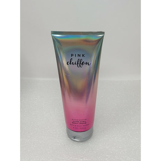 Bath & Body Works Pink Chiffon 24 Hr Moisture Ultra Shea Body Cream 8 oz