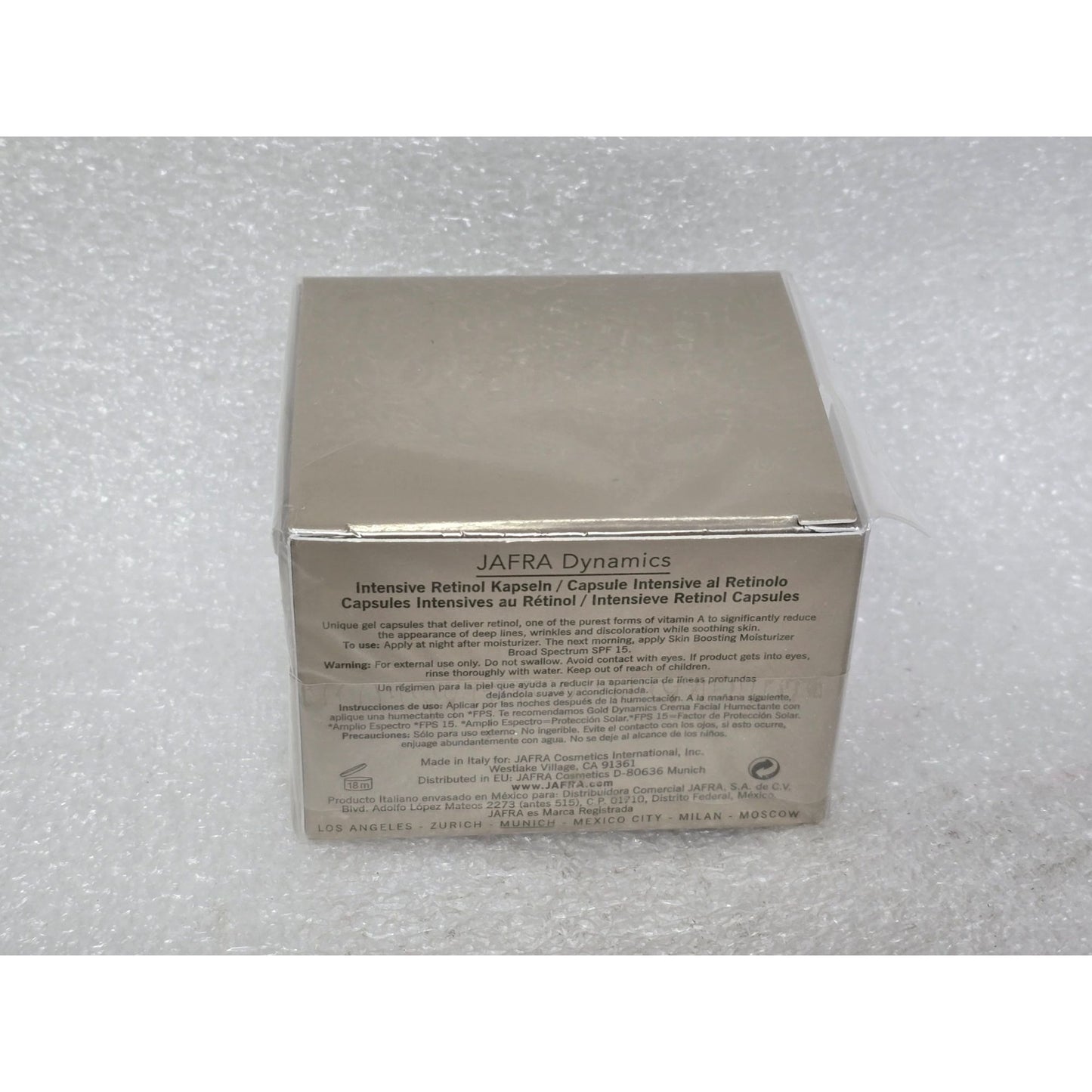 Jafra Gold Dynamics Recover Intensive Retinol Capsules 30 Count