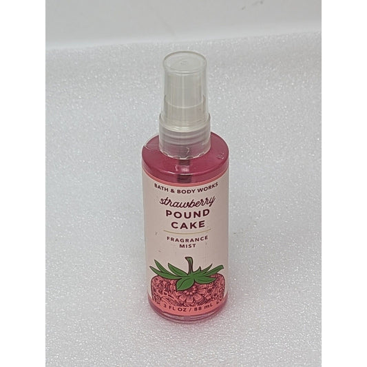 Bath & Body Works Strawberry Pound Cake Fragrance Mist 3 oz Travel Size