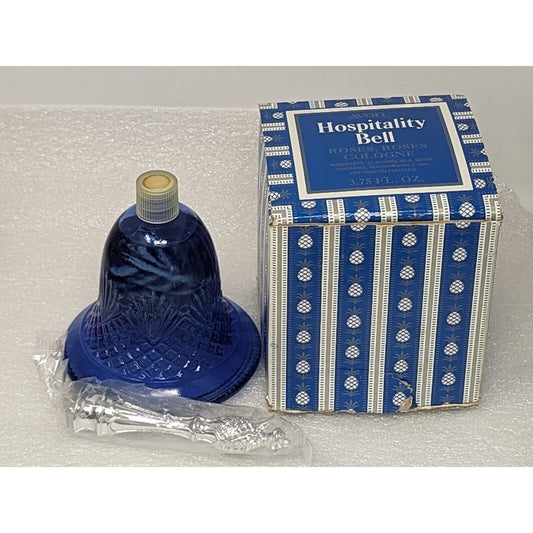 Vintage Avon Hospitality Bell Roses, Roses Cologne Cobalt Blue