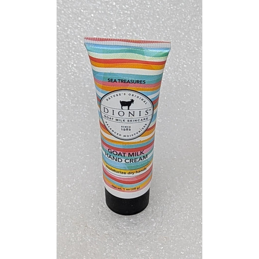 Dionis Goat Milk Hand Cream Sea Treasures 1 Oz Tube - Moisturizes Dry Hands