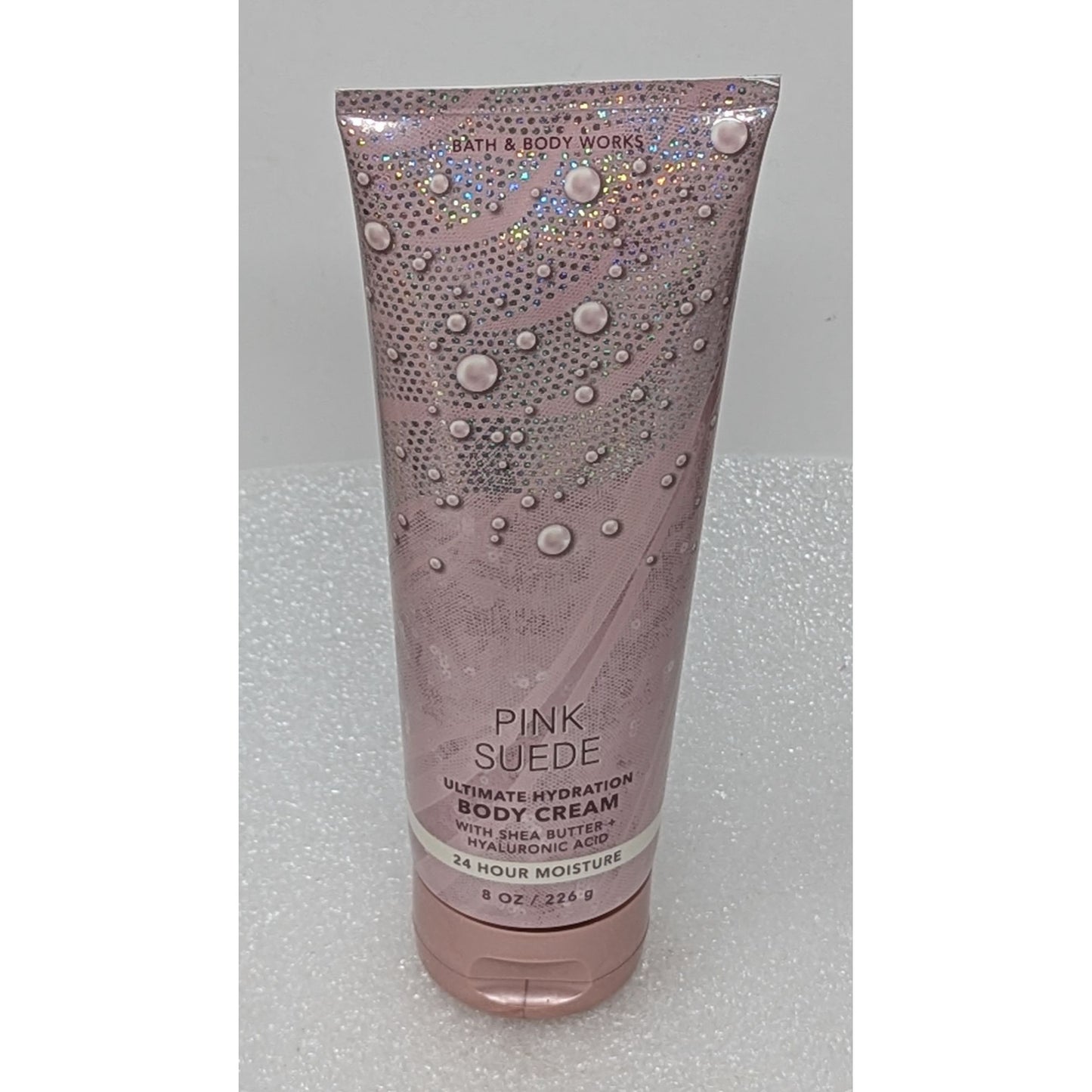 Bath & Body Works Pink Suede Ultimate Hydration Body Cream 8 Oz With Shea Butter & Hyaluronic Acid