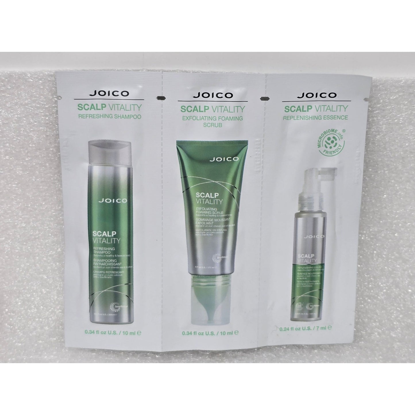 Joico Scalp Vitality Refreshing Shampoo & Exfoliating Scrub & Essence Sample Set