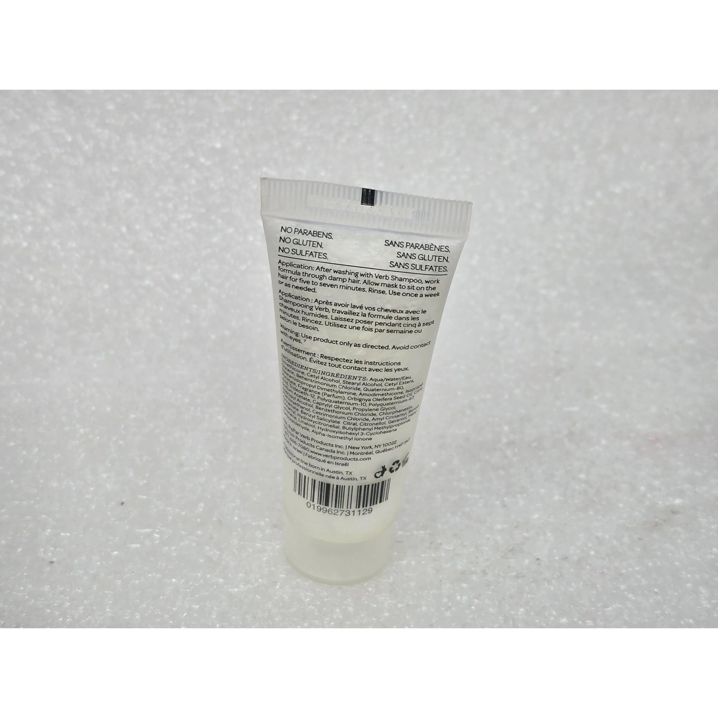Verb Hydrating Mask .67 oz Manage & Restore Masque Hydratant Unisex Travel Size