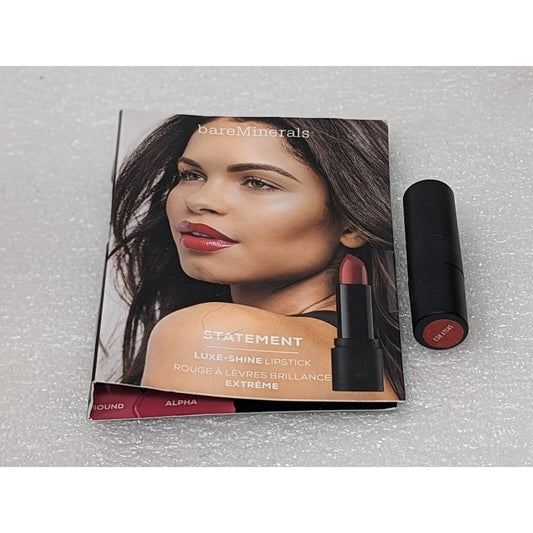 bareMinerals Statement Luxe Shine Lipstick Srsly Red .02 oz Travel