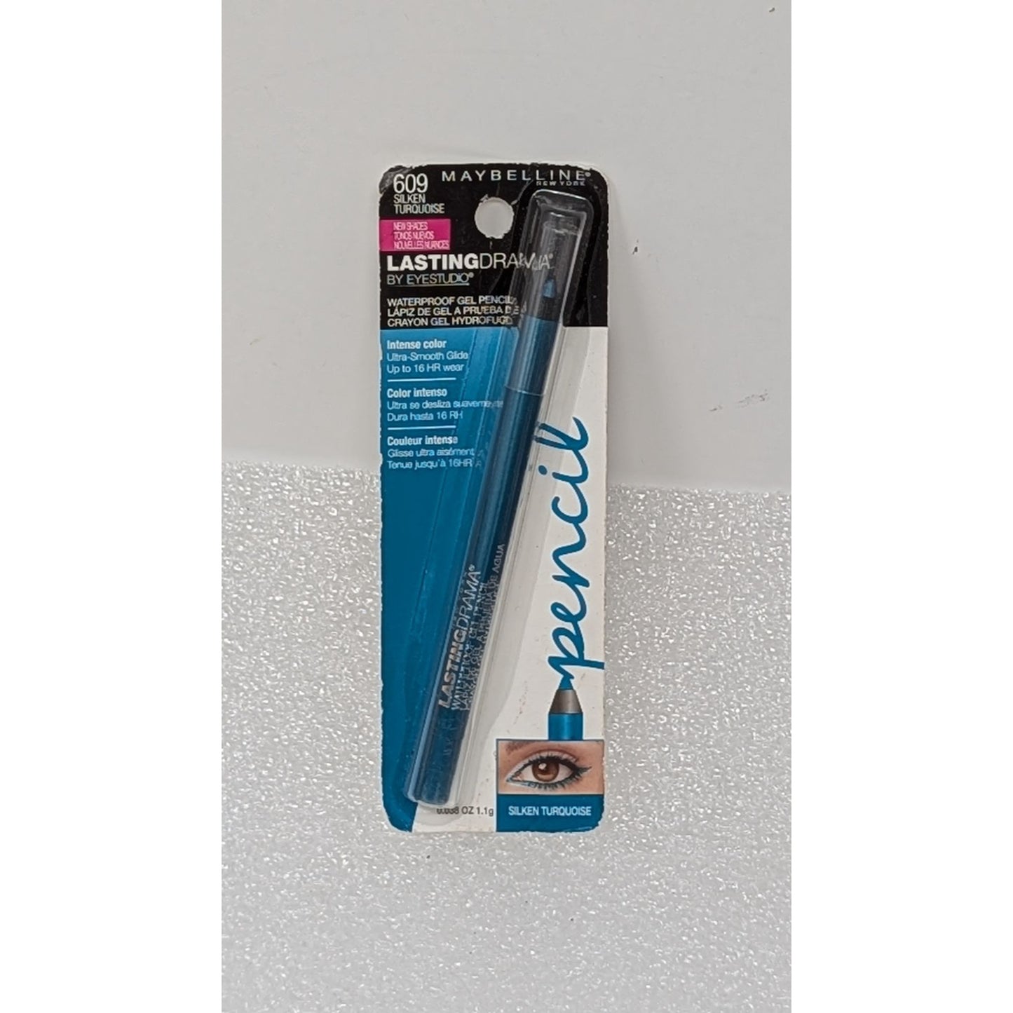 Maybelline Lasting Drama Waterproof Gel Pencil Eyeliner Silken Turquoise 609