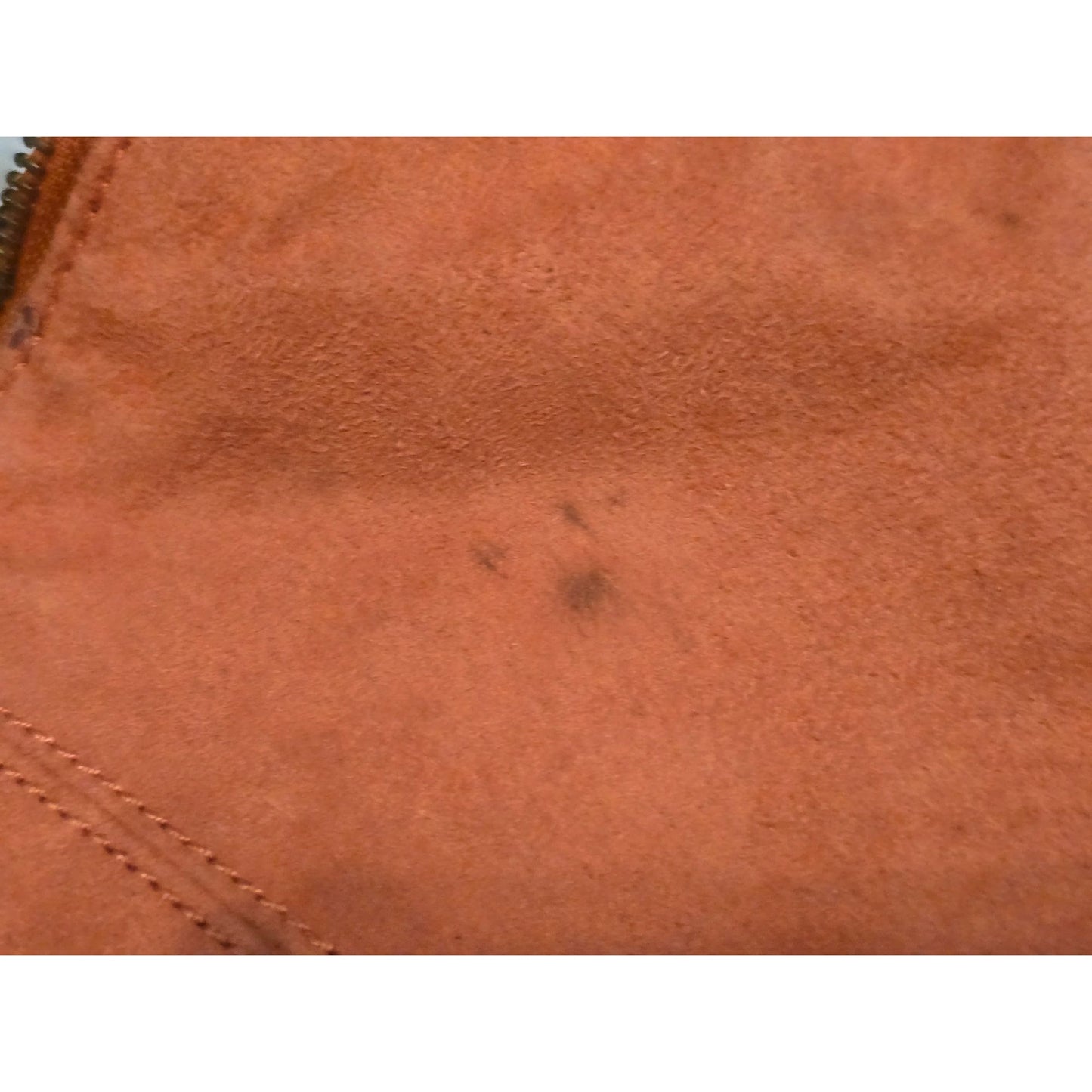 Vintage Bath & Body Works Orange Suede Hobo Bag Y2K Shoulder Purse (see photos)